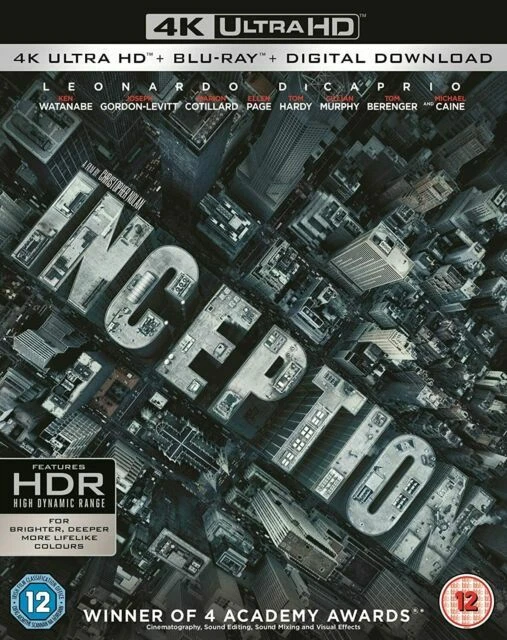Inception: 4K Ultra HD + Blu-ray + Digital Download - New & Sealed - Image 1 of 1