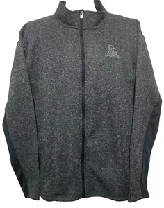 Ducks Unlimited Jacket Mens Size XXL Gray Black Fleece Full Zip Embroidered Logo - Picture 1 of 10