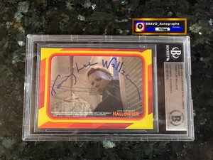 TOMMY LEE WALLACE SIGNED FRIGHT RAGS HALLOWEEN TRADING CARD STICKER RC (A