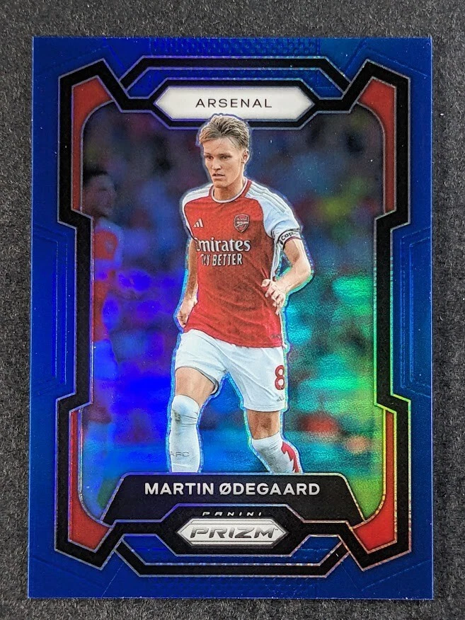 2023-24 Panini Prizm EPL MARTIN ODEGAARD /299 Blue Prizm Arsenal #19