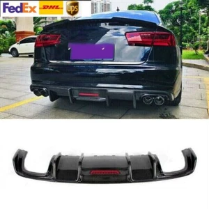 Carbon Fiber Rear Diffuser Kits Fit For Audi S6 A6 Sline 2013 2014 2015 2016 - Bild 1 von 7
