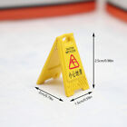 1/12 Dollhouse Caution Wet Floor Warning Sign Dollhouse Mini Traffic Scene Toys