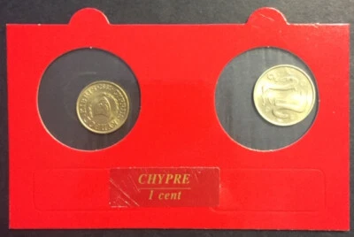 Lot de Pièces de 1 et 2 cents de Chypre. (Mo/24) - Photo 1/4