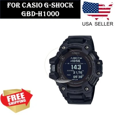 Paquete de 2 protectores de pantalla TPU película transparente para reloj deportivo CASIO G-SHOCK GBD-H1000 Foto 1 de 4