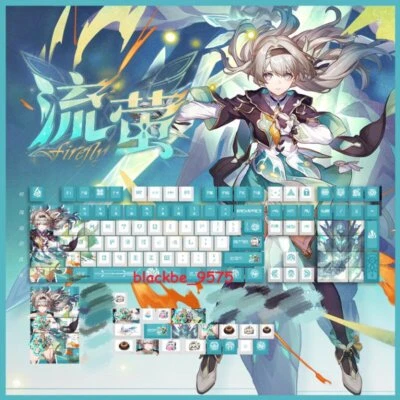 Honkai Star Rail Firefly Keycaps 1 Set For Cherry MX Keyboard (Just Keycaps) - Image 1 of 4