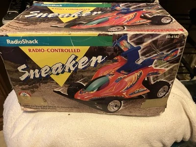 RadioShack Sneaker Rc Car Works Great 60-4182 Blue Version Vintage Rc Car - Image 1 of 2