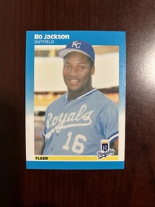 1987 Fleer Bo Jackson #369 Rookie Kansas City Royals RC - Bild 1 von 2