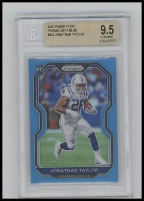 Panini Prizm #332 Jonathan Taylor 2020 azul claro RC BGS 9,5 Foto 1 de 2