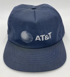 Cappello camionista vintage MADE IN USA DENIM berretto snapback - AT&T - Foto 1 di 4