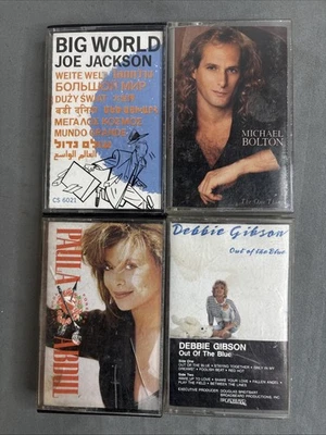 Pop Crossover Cassettes Lot of 4 - J Jackson, M Bolton, P Abdul, D Gibson - Image 1 of 4