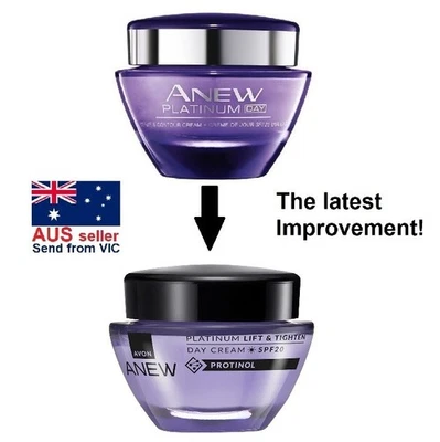 Avon Anew Platinum Day Lift & Tighten Cream PROTINOL UVA/UVB 50ml FREE SHIPPING - Image 1 of 4