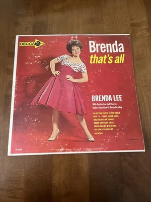 Vintage 1962 - Brenda Lee - Brenda That's All,  Decca Records DL4326 - Vinyl - Image 1 of 4