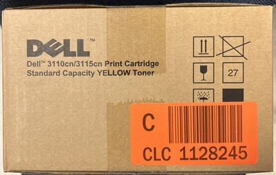 Cartucho de tóner genuino DELL 3110cn/3115cn AMARILLO NUEVO Foto 1 de 3