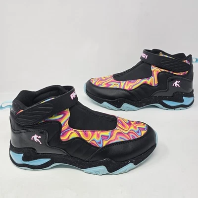 Tenis de baloncesto AND1 Big Kids Hi-Top Zip Beast para niños talla 6 multicolores  Foto 1 de 4