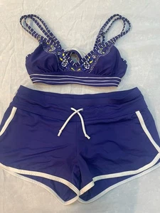 Set costume da bagno bikini Athleta taglia small fondo/32 b/C top - Foto 1 di 8