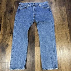 Levi’s 501 Straight Jeans Herren Größe 40 x 32 Classic Fit Blau Denim Button Fly - Bild 1 von 13