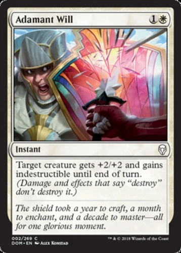 Adamant Will - Dominaria - English - NM - MTG - Image 1 of 1