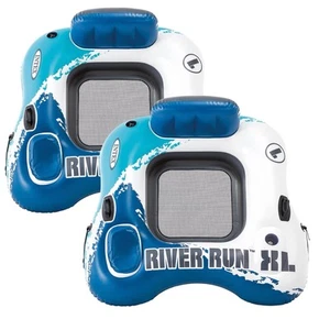 2er Pack Aufblasbarer Intex River Run XL Sport Lounge Schwimmschlauch Wasser Floß - Bild 1 von 4
