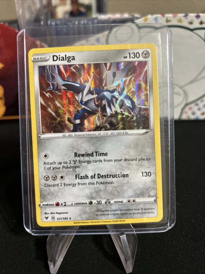 Pokémon Vivid Voltage Dialga 121/185 New Foil - Pack Fresh New - Top Loaded - Image 1 of 4
