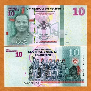 Eswatini (Swazilandia), 10 Emalangeni 2024, P-Nuevo UNC - Imagen 1 de 1
