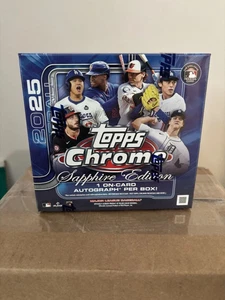 2025 Topps Chrome MLB Baseball – Sapphire Edition Hobby Box (Factory Sealed) - Bild 1 von 2