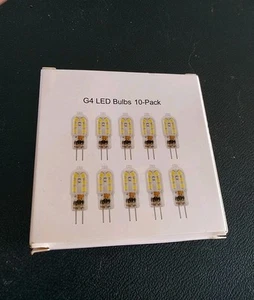 [10 Pack] LED G4 1.1W T3 10W Replacement JC Bi-Pin Base 12V 3000K Soft White - Picture 1 of 6