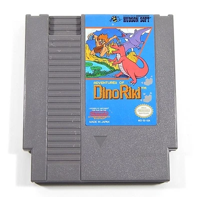Cartucho de videojuego Adventures of Dino-Riki Nintendo NES 1989 Hudson Soft Foto 1 de 3