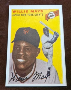 1954 Sports Illustrated Topps #90 Willie Mays Paper Insert/Cutout Baseball Card - Picture 1 of 2