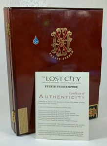 Wood Cigar Box - Arturo Fuente "THE LOST CITY" Limited Edition 2021 with COA. - Picture 1 of 15