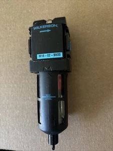 NEW Wilkerson M18-02-BK00 Pneumatic Air Line Filter 1/4” NPT 150 PSI Manual Drai - Picture 1 of 4