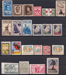 SCW Etiquetas Políticas Republicanas 37 diferentes ESPAÑA GUERRA CIVIL (3291) - Imagen 1 de 2