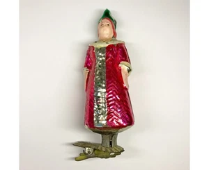 Vintage glass Christmas tree Ornament Queen USSR soviet - Picture 1 of 14