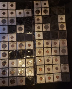 World coin lot German Cold War Era, 1 Pfennig, 56 Coins of various years / mints - Picture 1 of 5