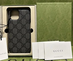 GUCCI iPhone 15 Case, Grey - Picture 1 of 9
