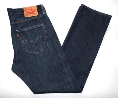 LEVI'S - Men's 501XX Original Fit Jeans 34"W X 32"L Indigo Blue Denim 005010444 - Image 1 of 4