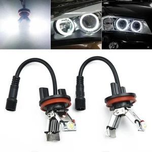 For E60 E61 E71 E70 LCI E90 E91 X6 Z4 E92 40W H8 LED Angel Eyes Bulbs - Picture 1 of 12