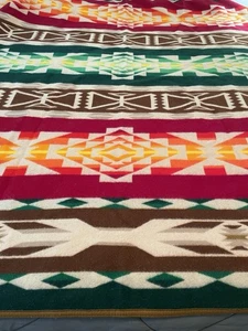 Vintage Pendleton Beaver State Chief Joseph Wolldecke 62”x80” USA - Bild 1 von 6