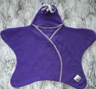 Manta de viaje polar infantil Starsnug portátil con sombrero púrpura 0-4 meses púrpura Foto 1 de 4