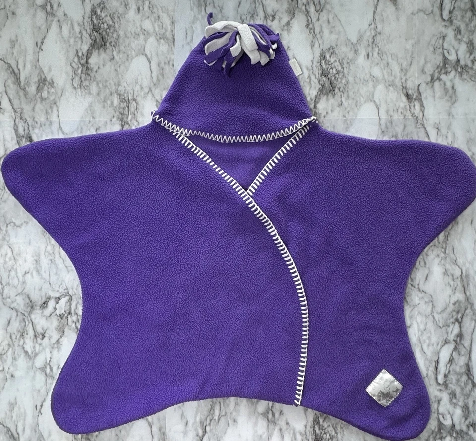 Manta de viaje polar infantil Starsnug portátil con sombrero púrpura 0-4 meses púrpura Foto 1 de 4