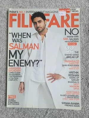 Filmfare Oct 2008 Bollywood Magazine - Abhishek Bachchan Hrithik Shahrukh Ranbir - Image 1 of 3