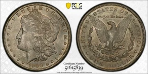1900 P Morgan Silver Dollar PCGS MS-64 - Picture 1 of 3
