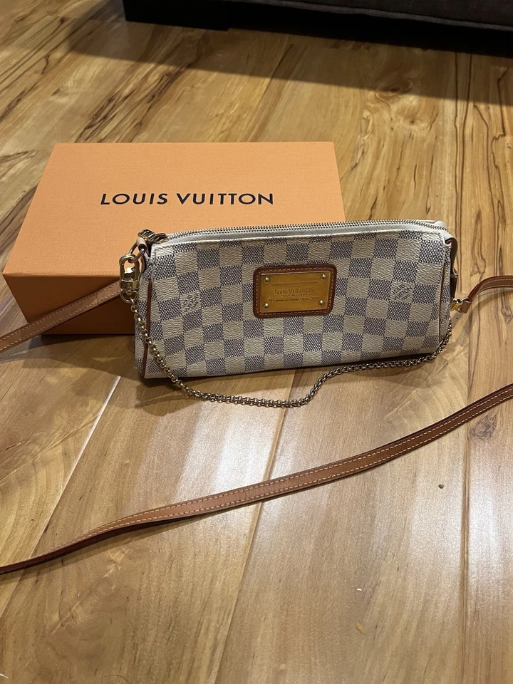 Bolso Bandolera Louis Vuitton Damier Azul Lona Eva Foto 1 de 4