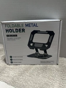 Foldable Metal Tablet Holder in Black - Picture 1 of 3