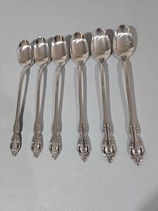 Oneida Renoir Pembrooke stainless flatware (6) Long Tea Spoon - Picture 1 of 4