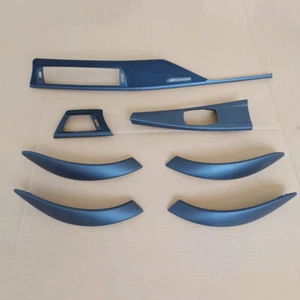 For BMW F30 F32 F34 F36 Real Carbon Fiber Interior Trim Set Dash Door Trim LHD - Foto 1 di 6