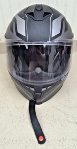 BiLT Force Ten Motorcycle Helmet DOT FMVSS No. 218 Size M Grey/Black - Bild 1 von 7