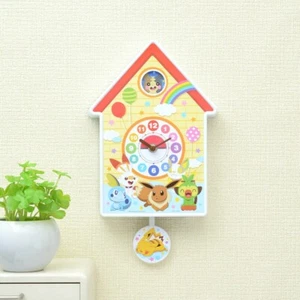 RARE Pokemon Pikachu Pendulum Wall clock 2021 from JAPAN 13.4in - Picture 1 of 12