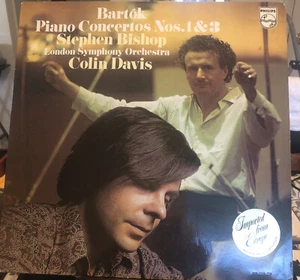 Bartok Piano Concertos Nos 1 & 3 Stephen Bishop Colin Davis Classical Vinyl LP - Picture 1 of 4