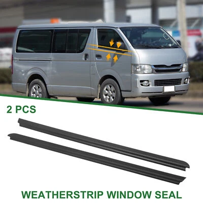 2pcs Front Left & Right Weatherstrip Window Seal No.6816226040 for Toyota Hiace Foto 1 de 4