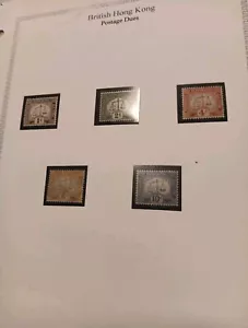 British Hong Kong Mh Postage Due J1 - J5, SÇV $160. - Picture 1 of 4